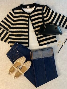 Black and White Cardigan 🐦‍⬛🗝️